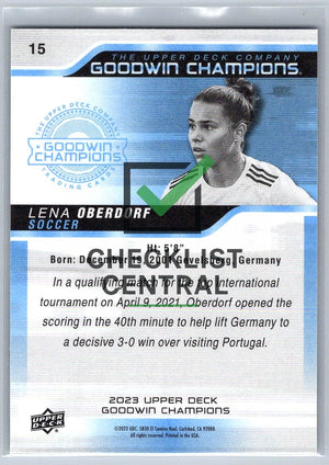 2023 Upper Deck Goodwin Champions Lena Oberdorf #15