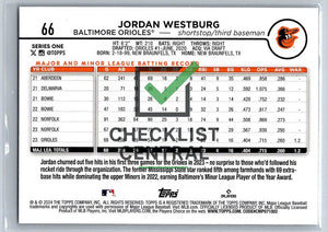 2024 Topps Jordan Westburg #66