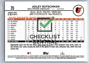 2024 Topps Adley Rutschman #35