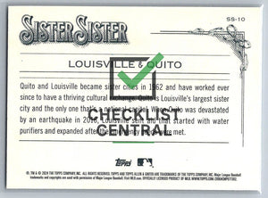 2024 Topps Allen & Ginter Sister Sister Louisville & Quito #SS-10