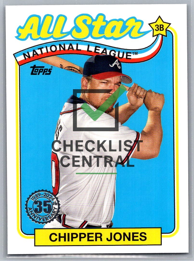 2024 Topps '89 Topps All-Star Chipper Jones #89ASB11