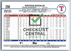 2024 Topps Nathan Eovaldi #258