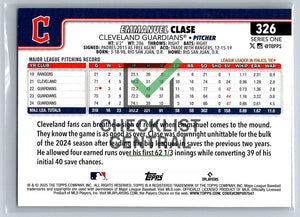 2025 Topps Emmanuel Clase #326