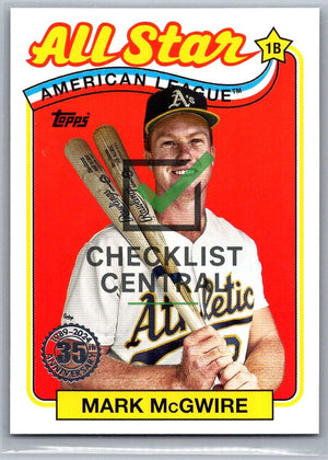 2024 Topps '89 Topps All-Star Mark McGwire #89ASB37