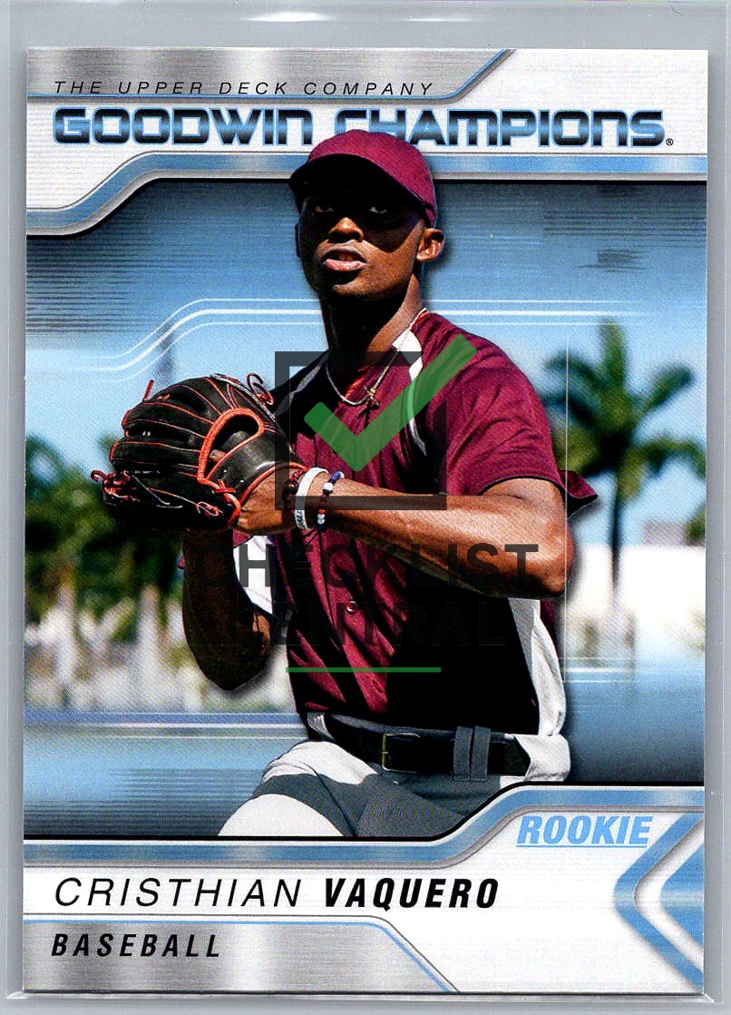 2023 Upper Deck Goodwin Champions Christian Vaquero #48