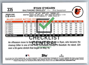 2024 Topps Ryan O'Hearn #335