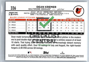 2024 Topps Dean Kremer #336