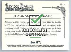 2024 Topps Allen & Ginter Sister Sister Richmond & Windhoek #SS-19