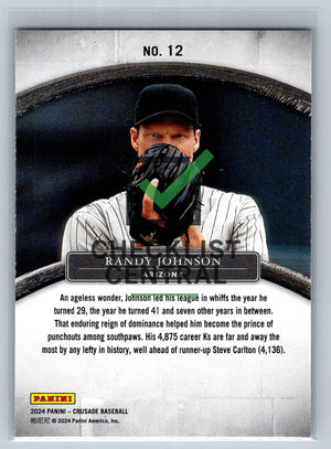 2024 Panini Crusade Baseball Royalty Randy Johnson #12