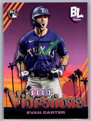 2024 Topps  Big League Good Vibrations Evan Carter #GV-23