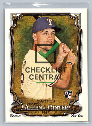 2024 Topps Allen & Ginter Evan Carter #96 RC