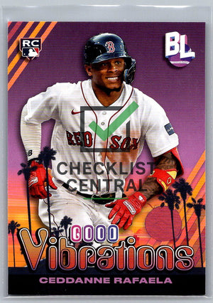 2024 Topps  Big League Good Vibrations Ceddanne Rafaela #GV-29