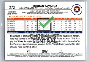 2024 Topps Yordan Alvarez #273
