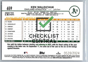 2024 Topps Gold Ken Waldichuk #659