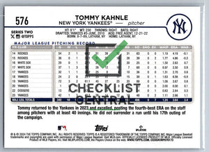 2024 Topps Rainbow Foil Tommy Kahnle #576