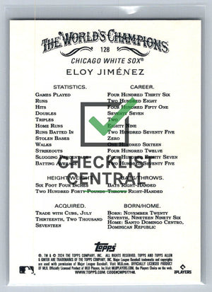 2024 Topps Allen & Ginter Eloy Jimenez #128