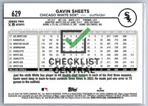 2024 Topps Rainbow Foil Gavin Sheets #629