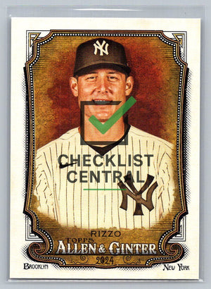 2024 Topps Allen & Ginter Anthony Rizzo #138