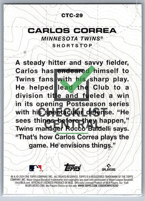 2024 Topps City to City Carlos Correa #CTC29
