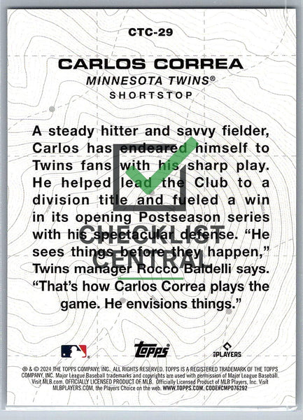 2024 Topps City to City Carlos Correa #CTC29
