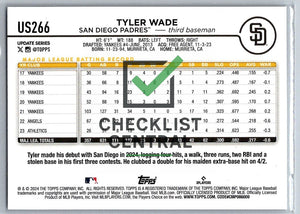 2024 Topps Update Tyler Wade #US266