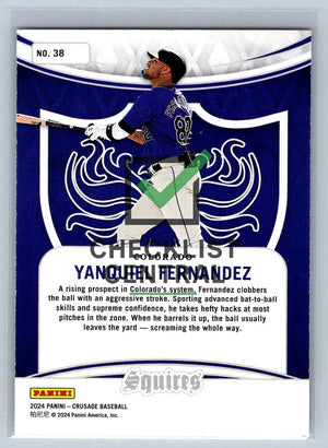 2024 Panini Crusade Squires Yanquiel Fernandez #38