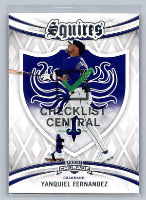 2024 Panini Crusade Squires Yanquiel Fernandez #38