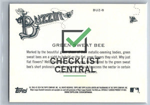 2024 Topps Allen & Ginter Buzzin' Green Sweat Bee #BUZ-8