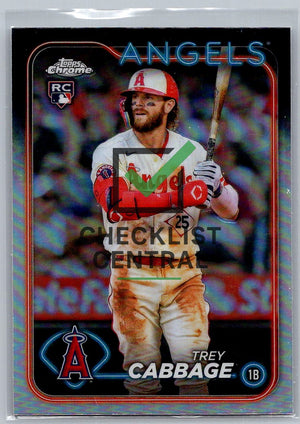 2024 Topps Chrome Refractors Trey Cabbage #226