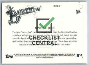 2024 Topps Allen & Ginter Buzzin' Sweat Bee #BUZ-9