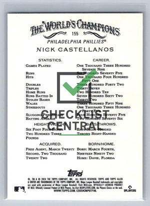 2024 Topps Allen & Ginter Nick Castellanos #155