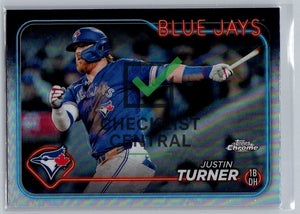 2024 Topps Chrome Refractors Justin Turner #248