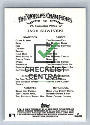2024 Topps Allen & Ginter Jack Suwinski #163