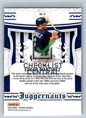 2024 Panini Crusade Juggernauts Edgar Martinez #9