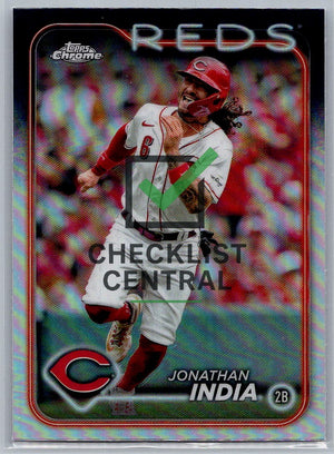 2024 Topps Chrome Refractors Jonathan India #185