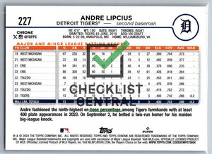 2024 Topps Chrome Sepia Refractors Andre Lipcius #227
