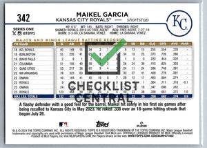 2024 Topps Maikel Garcia #342