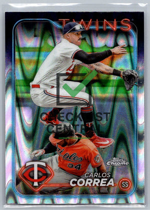 2024 Topps Chrome RayWave Refractors Carlos Correa #156