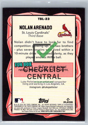 2024 Topps Big League Topps Big Leaguer Nolan Arenado #TBL-23