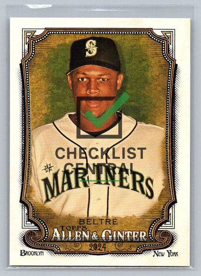 2024 Topps Allen & Ginter Adrian Beltre #178