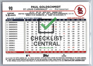 2024 Topps Chrome Pink Refractors Paul Goldschmidt #90