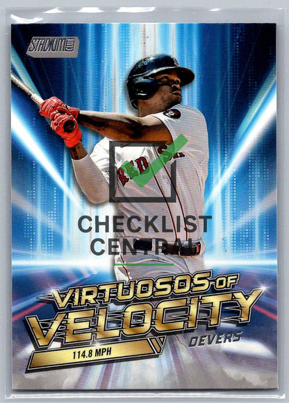2023 Topps Stadium Club Virtuosos of Velocity Rafael Devers #VV-16