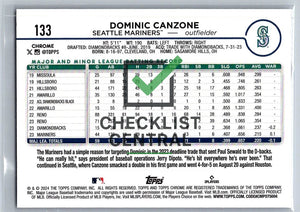 2024 Topps Chrome Sepia Refractors Dominic Canzone #133