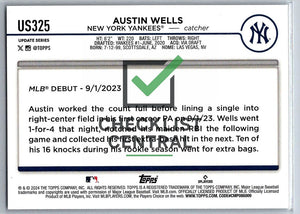 2024 Topps Update Austin Wells #US325