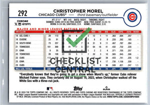 2024 Topps Chrome Sepia Refractors Christopher Morel #292