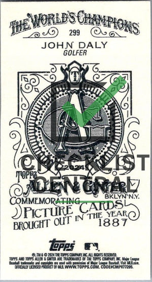 2024 Topps Allen & Ginter Mini A&G Back John Daly #299