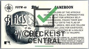 2024 Topps Allen & Ginter Mini Flags of the World Cameroon #FOTW-49