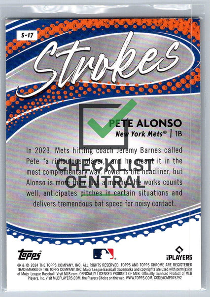 2024 Topps Chrome Strokes Pete Alonso #S17