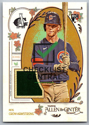 2024 Topps Allen & Ginter Relics Pete Crow-Armstrong #AGR-PC