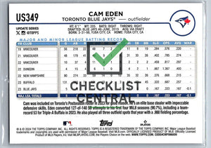 2024 Topps Update Cam Eden #US349 RC